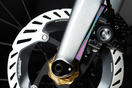Ceramic vs metallic brake pads comparison with TiNE titanium hardware on bike rotors