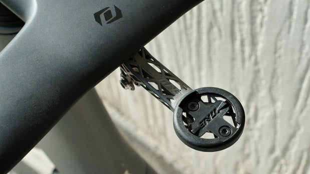 8.8g titanium Garmin out-front mount on bike handlebar