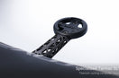 Bike Computer Mount — 3D-Printed Titanium 8.8g + Detachable Under-Hang