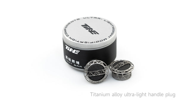 TiNE Titanium Hex-Star Bar End Plug Set
