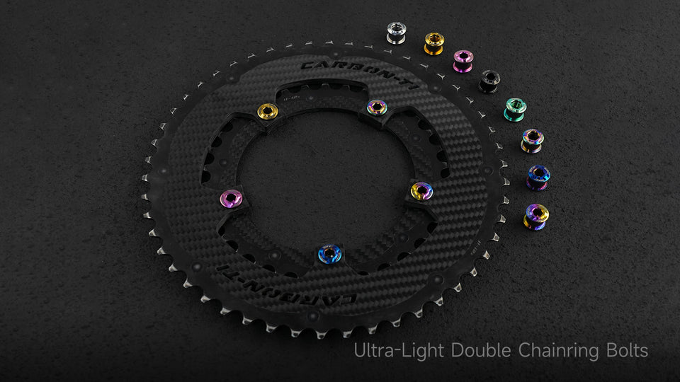 Double Chainring Bolt — TiNE Titanium Opposed-Lock 2.0g Pair