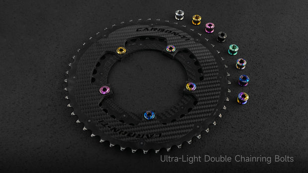 TiNE multicolor titanium doublering bolts set