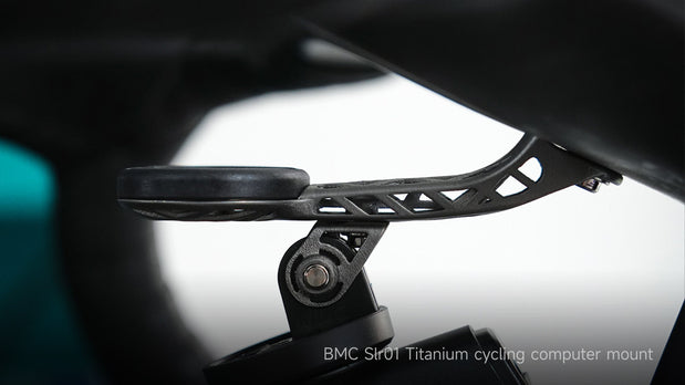 BMC Slr01 titanium cycling computer mount - sleek black design