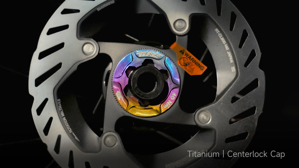 Disc Center Lock Cap Inner 4.6 g Titanium — Center Lock Only, No Six-Bolt