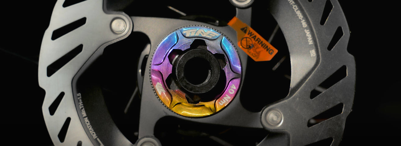Disc Center Lock Cap Inner 4.6 g Titanium — Center Lock Only, No Six-Bolt