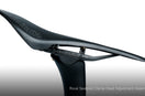 TiNE titanium Roval seatpost clamp with carbon fiber saddle