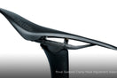 TiNE titanium Roval seatpost clamp with carbon fiber saddle