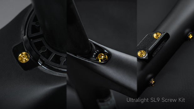 Shimano derailleur pulley assembly featuring lightweight titanium bolts