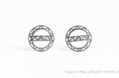 TiNE Tech titanium bar plugs 3g pair hex star cutout lightweight