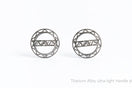 TiNE Tech titanium bar plugs 3g pair hex star cutout lightweight