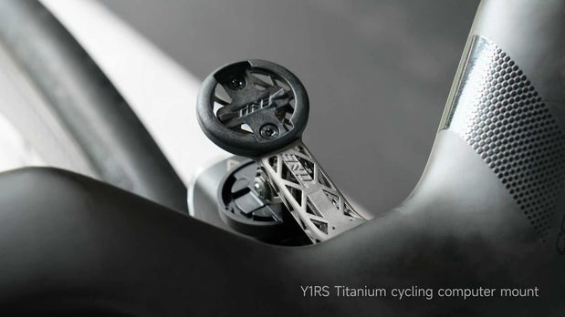 Enve SES Aero Pro titanium computer mount, 9.7g lightweight mounted on bike frame