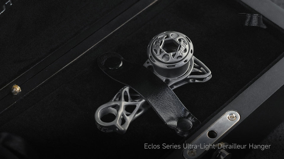 Eclos titanium derailleur hanger compared to aluminum model