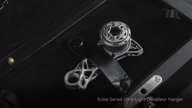 Eclos titanium derailleur hanger compared to aluminum model