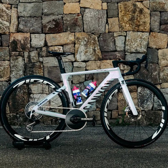 Cannondale road bike with SRAM components - titanium upgrade parts