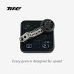 TiNE Colnago CC.01 titanium computer mount on digital scale, lightweight design