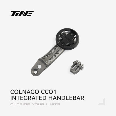 TiNE Colnago CC.01 titanium bicycle mount with accessory component, sleek design