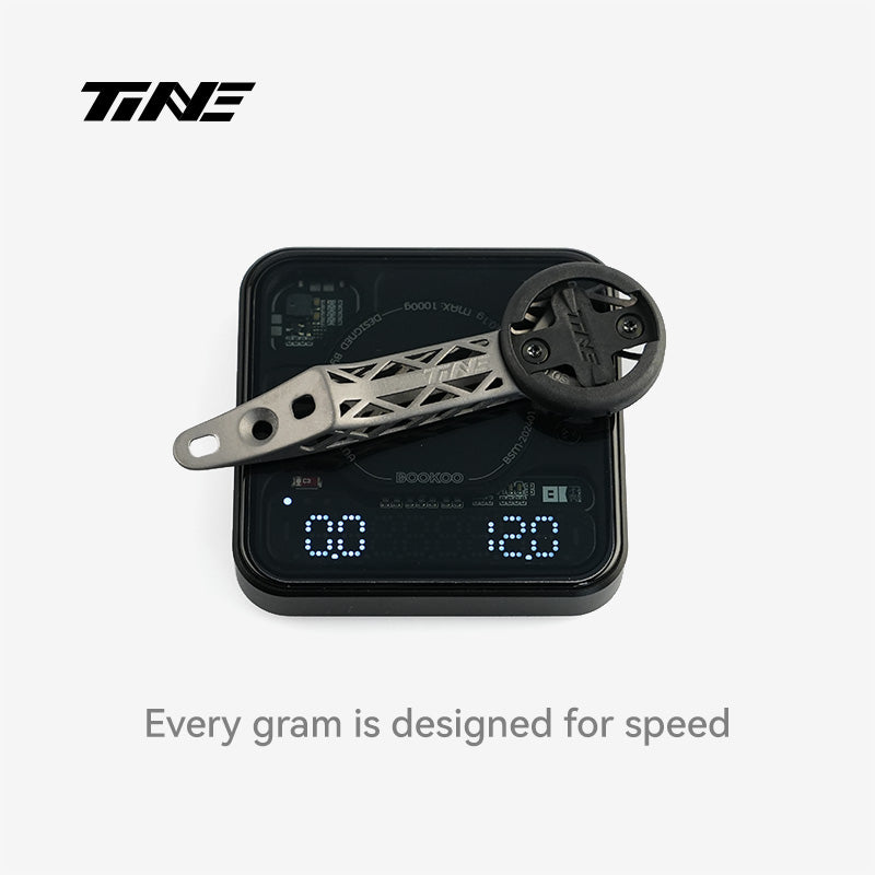TiNE EXS AEROVER integrated handlebars | Titanium Bicycle Computer Mount