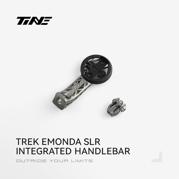 TiNE TREK Emonda SLR integrated handlebars | Titanium Bicycle Computer Mount
