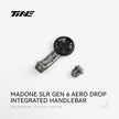 TiNE TREK Madone SLR Gen 6 Aero Drop titanium bicycle computer mount with small accessory