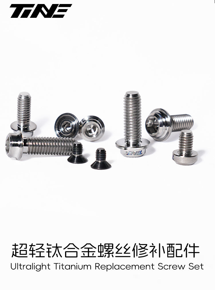 TiNE Ultralight TC4 Titanium Replacement Bolts – Bike Repair Kit Pro