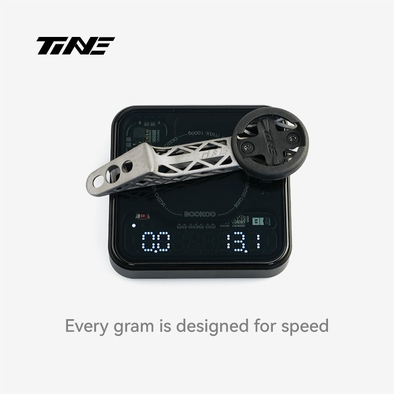 TiNE Factor black inc aero | Titanium Bicycle Computer Mount