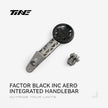 TiNE Factor black inc aero | Titanium Bicycle Computer Mount