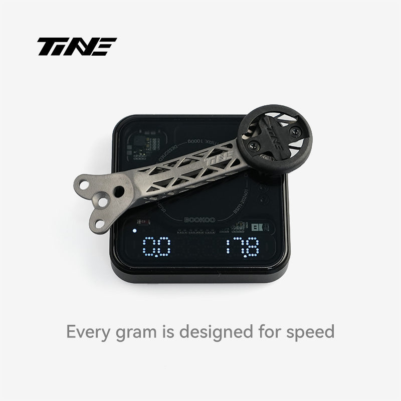 TiNE Bross zenith plume | Titanium Bicycle Computer Mount