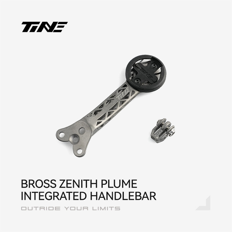 TiNE Bross zenith plume | Titanium Bicycle Computer Mount