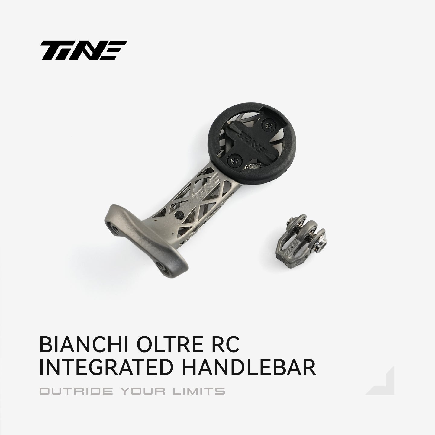 BIANCHI OLTRE RC Carbon handlebars | Titanium Bicycle Computer