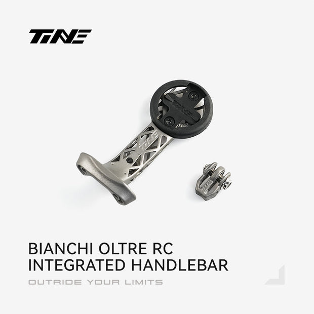 TiNE BIANCHI OLTRE RC | Titanium Bicycle Computer Mount