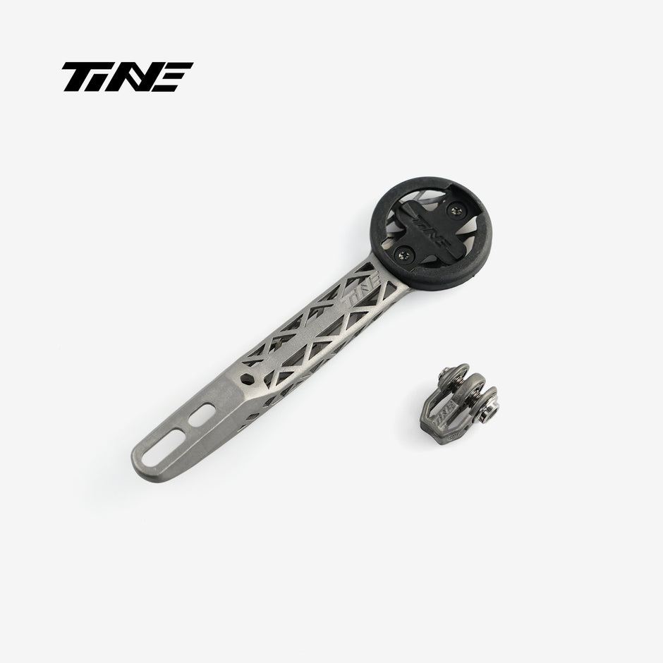 TiNE DARE V:C1 carbon integrated handlebar titanium bicycle computer mount with accessory