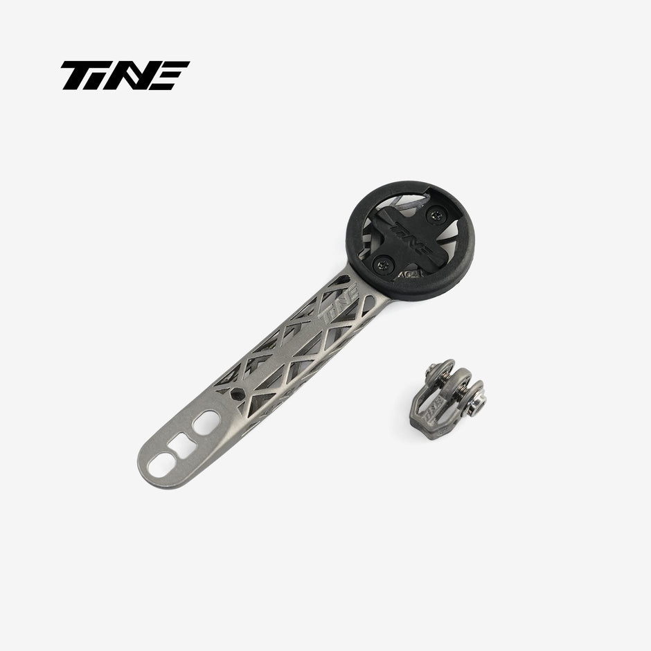 TiNE GRIGIOCARBONIO roadbike handlebar mount with integrated computer mount, titanium construction