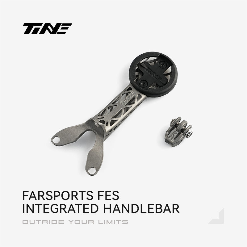 TiNE Farsports FES Integrated-Bar Handleba |Titanium Bicycle Computer Mount