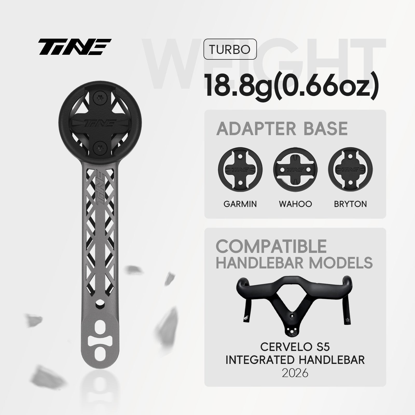 TiNE CERVELO S5（2026) | Titanium Bicycle Computer Mount