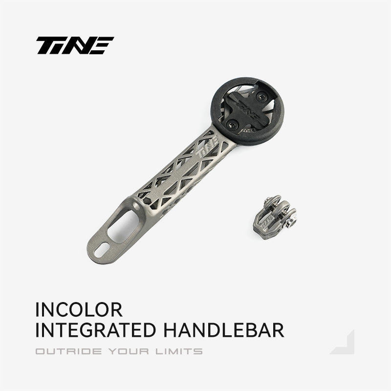 TiNE INCOLOR integrated handlebars | Titanium Bicycle Computer Mount