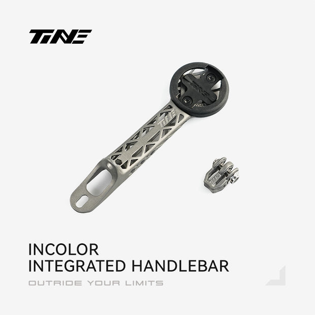 TiNE INCOLOR integrated handlebars | Titanium Bicycle Computer Mount