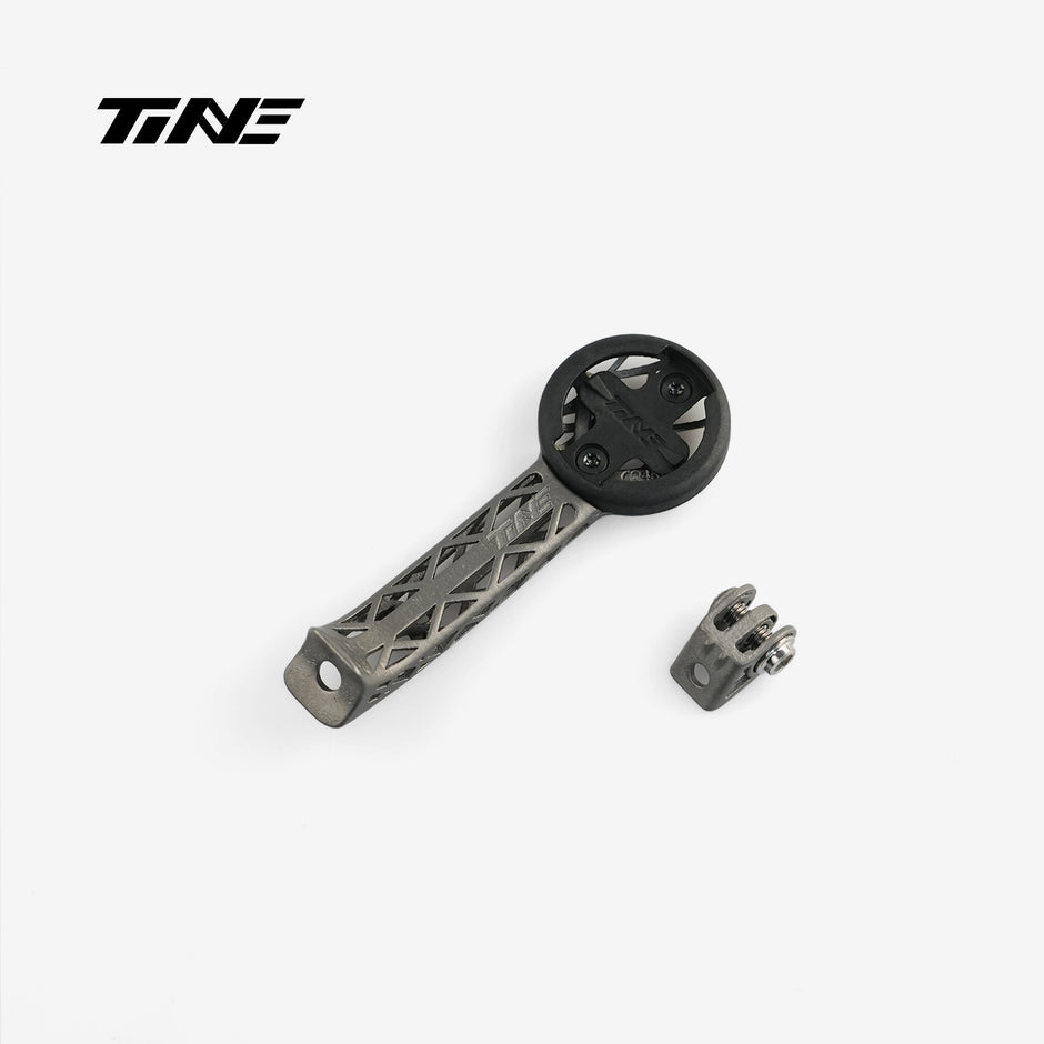 TiNE Lightweight HPC cockpit titanium bicycle computer mount with accessory