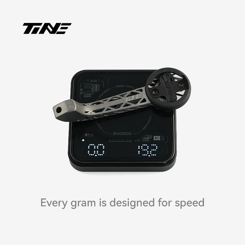 TiNE FACTOR ONE handlebar mount on digital scale