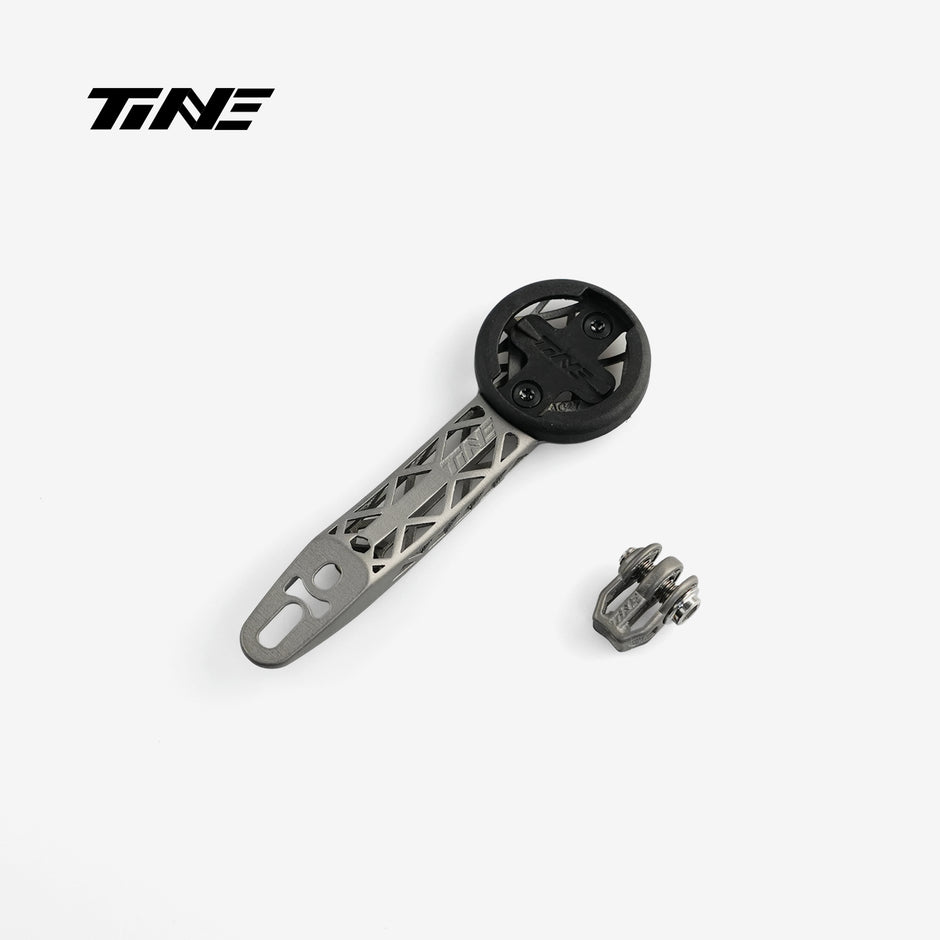 TiNE CerVELO R5 integrated handlebar - titanium bicycle computer mount
