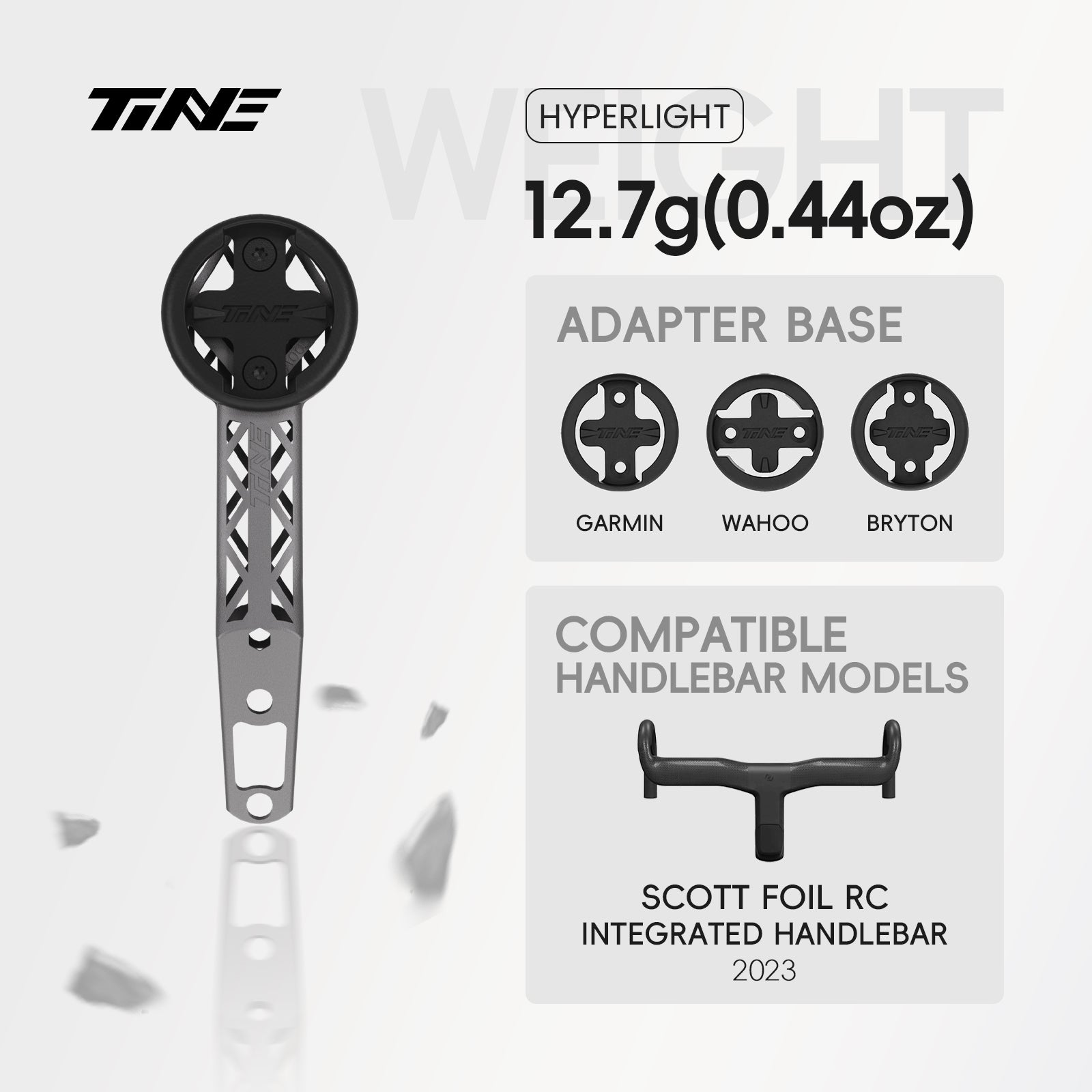 TiNE SCOTT FOIL RC 2023/ADDICT RC 2025 | Titanium Bicycle Computer Mount