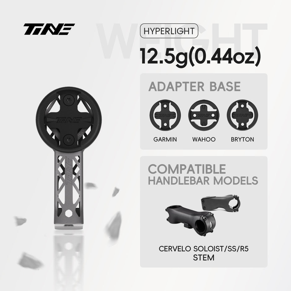 TiNE CERVELO SOLOIST/SS/R5 Stand | Titanium Bicycle Computer Mount