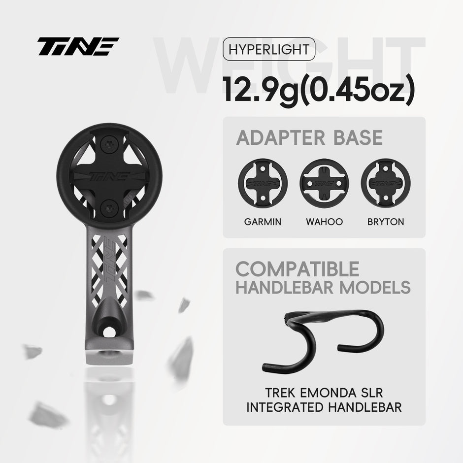 TiNE TREK Emonda SLR integrated handlebars | Titanium Bicycle Computer Mount
