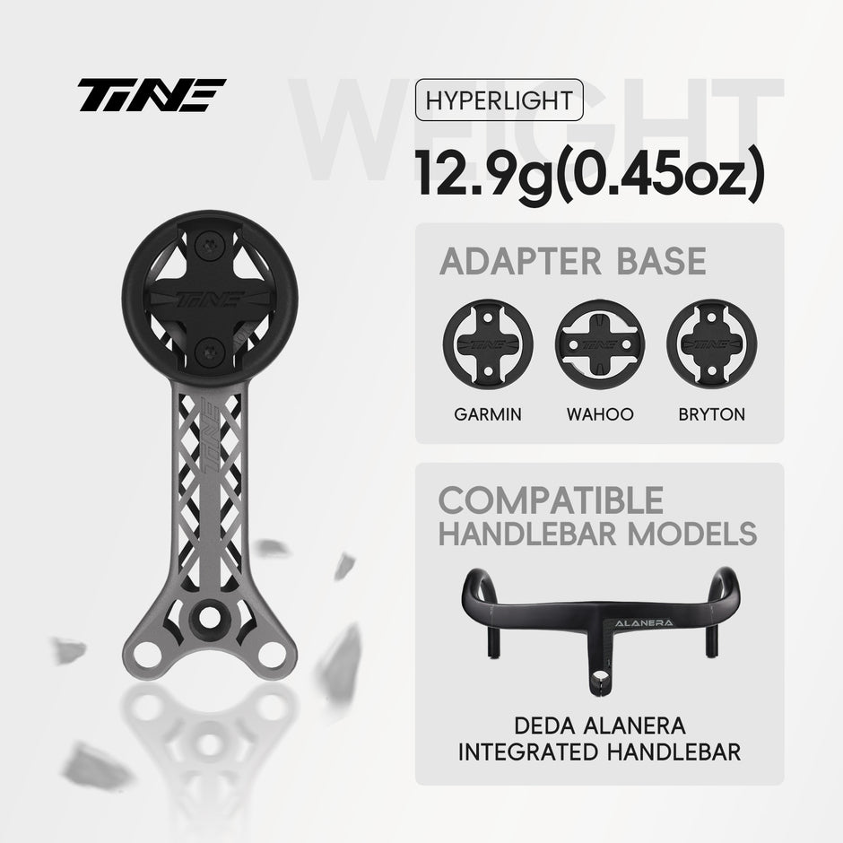 TiNE DEDA alanera | Titanium Bicycle Computer Mount