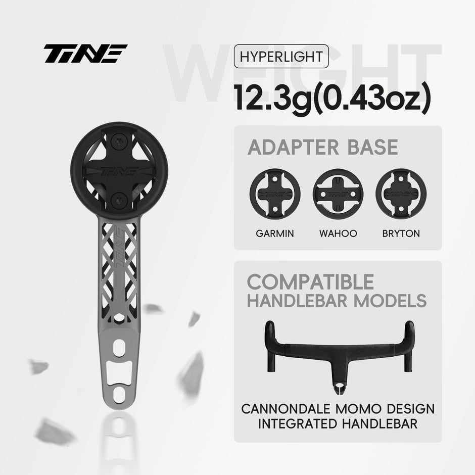 TiNE Cannondale momo design | Titanium Bicycle Computer Mount