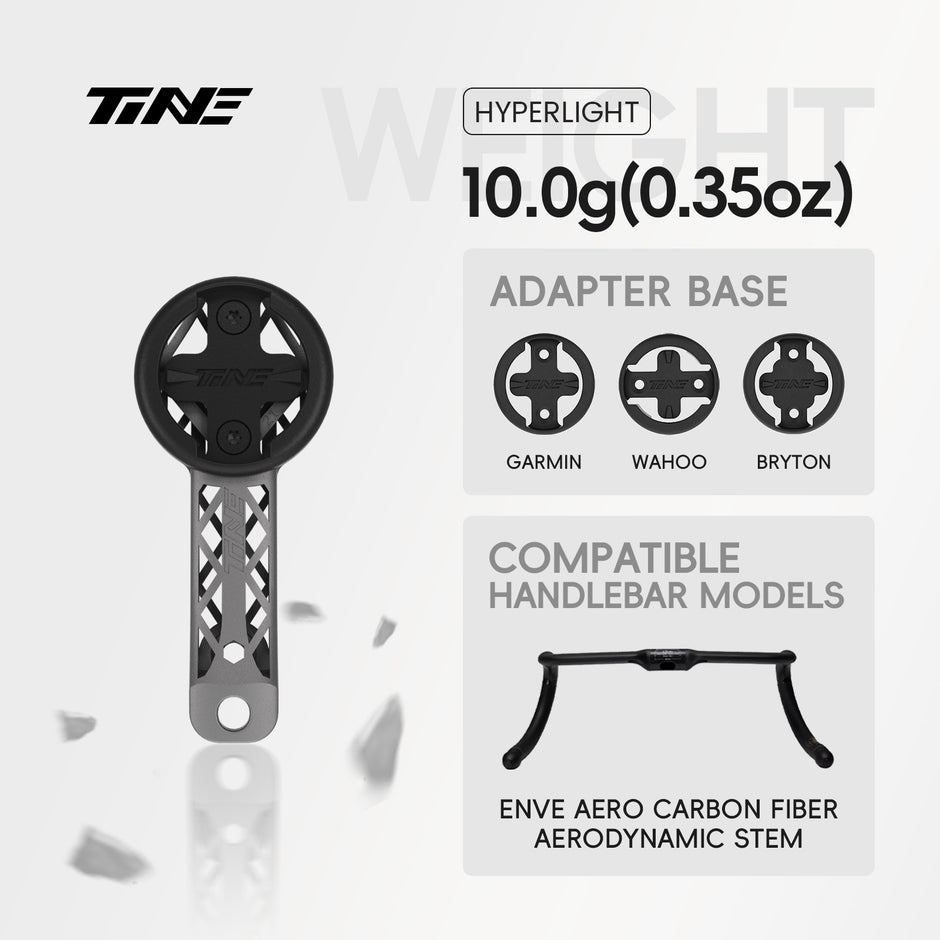 TiNE ENVE aero | Titanium Bicycle Computer Mount