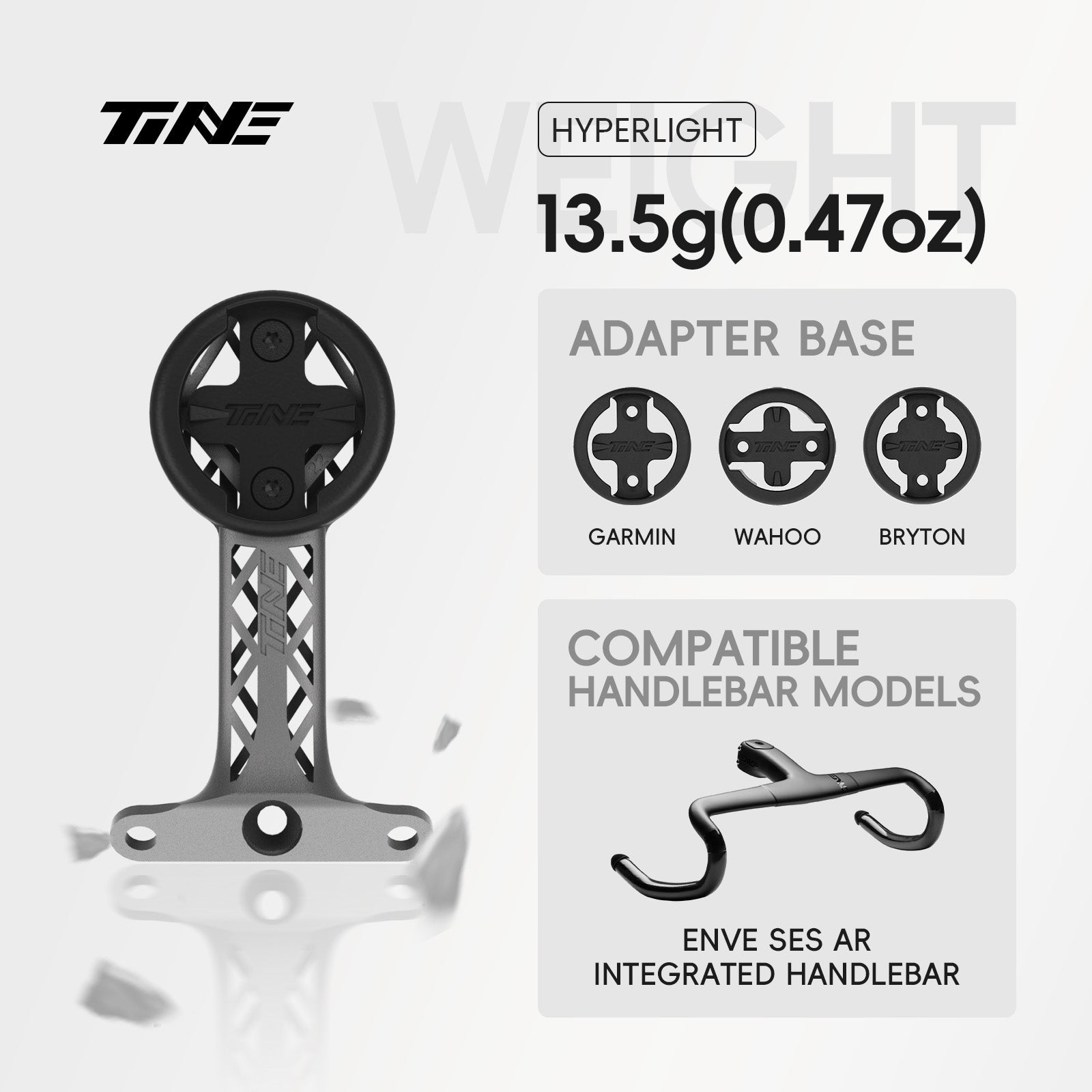 TiNE ENVE SES AR | Titanium Bicycle Computer Mount