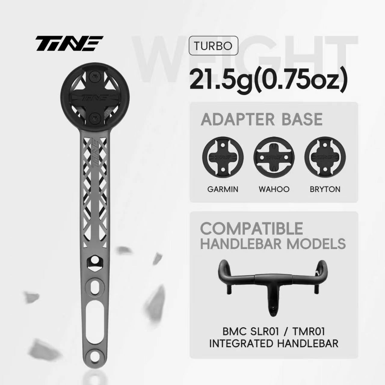 TiNE BMC SLR01 integrated handlebars | Titanium Bicycle Computer Mount