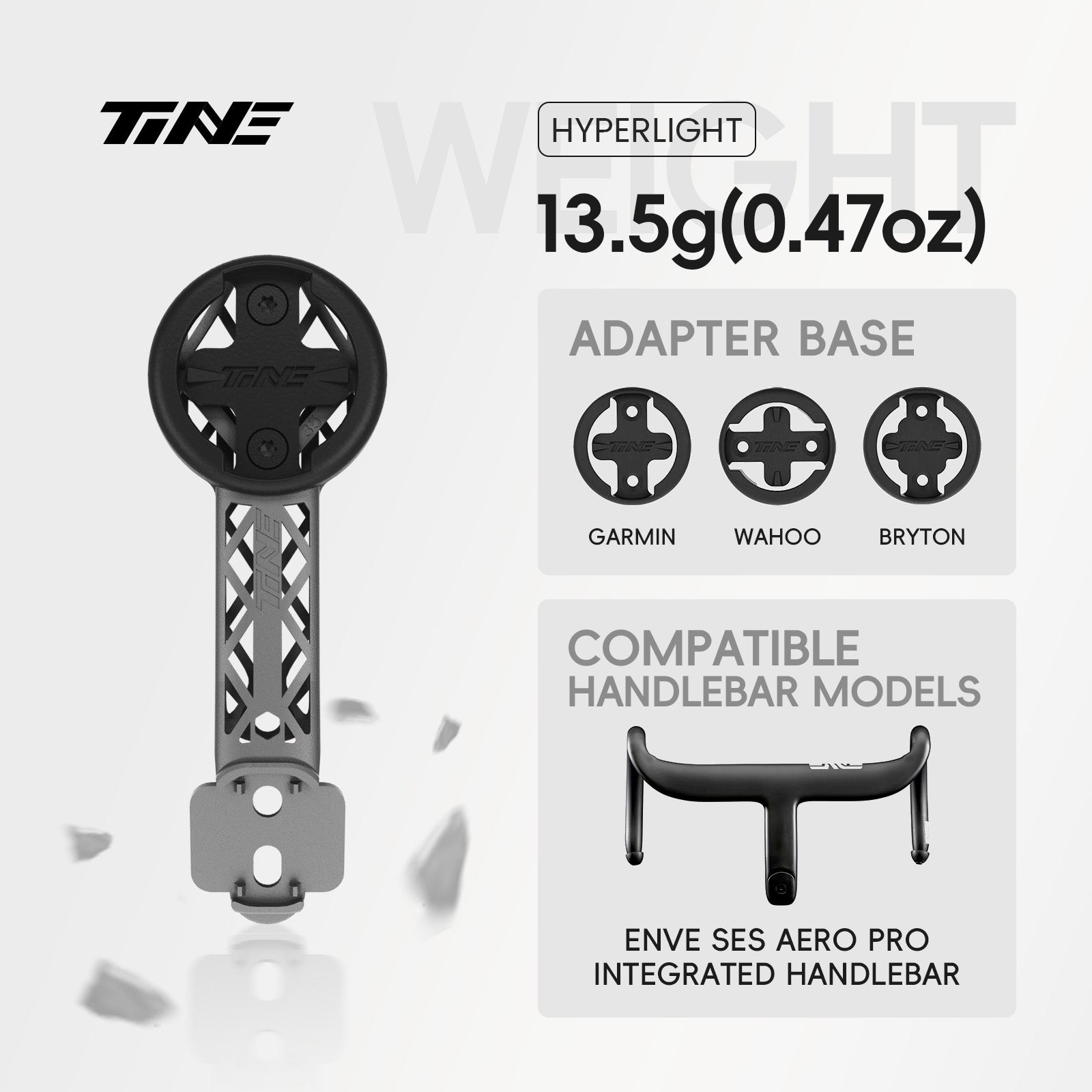 TiNE ENVE SES AERO PRO | Titanium Bicycle Computer Mount