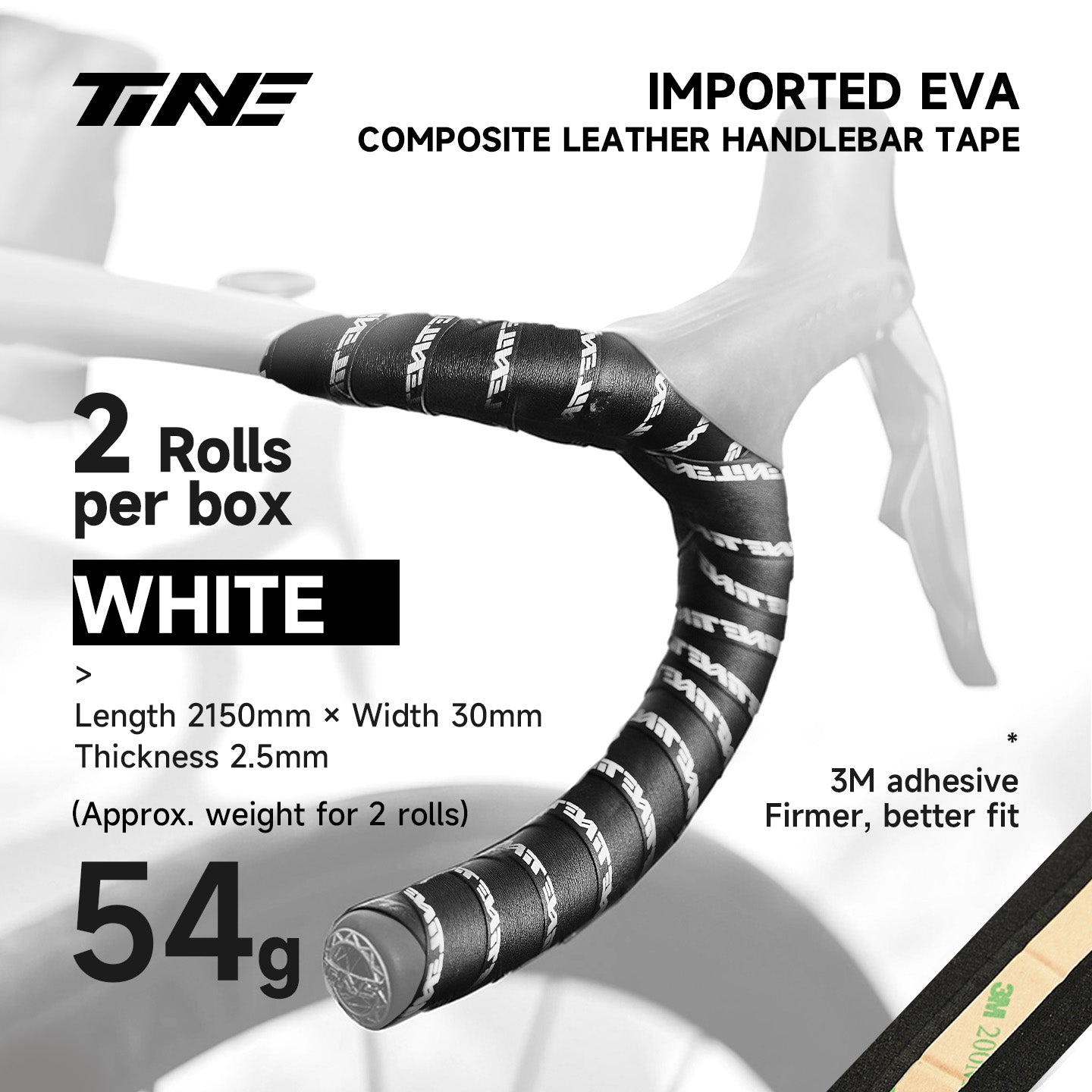Ultra-Light Road Bike Handlebar Tape & Titanium bar end plug Kit