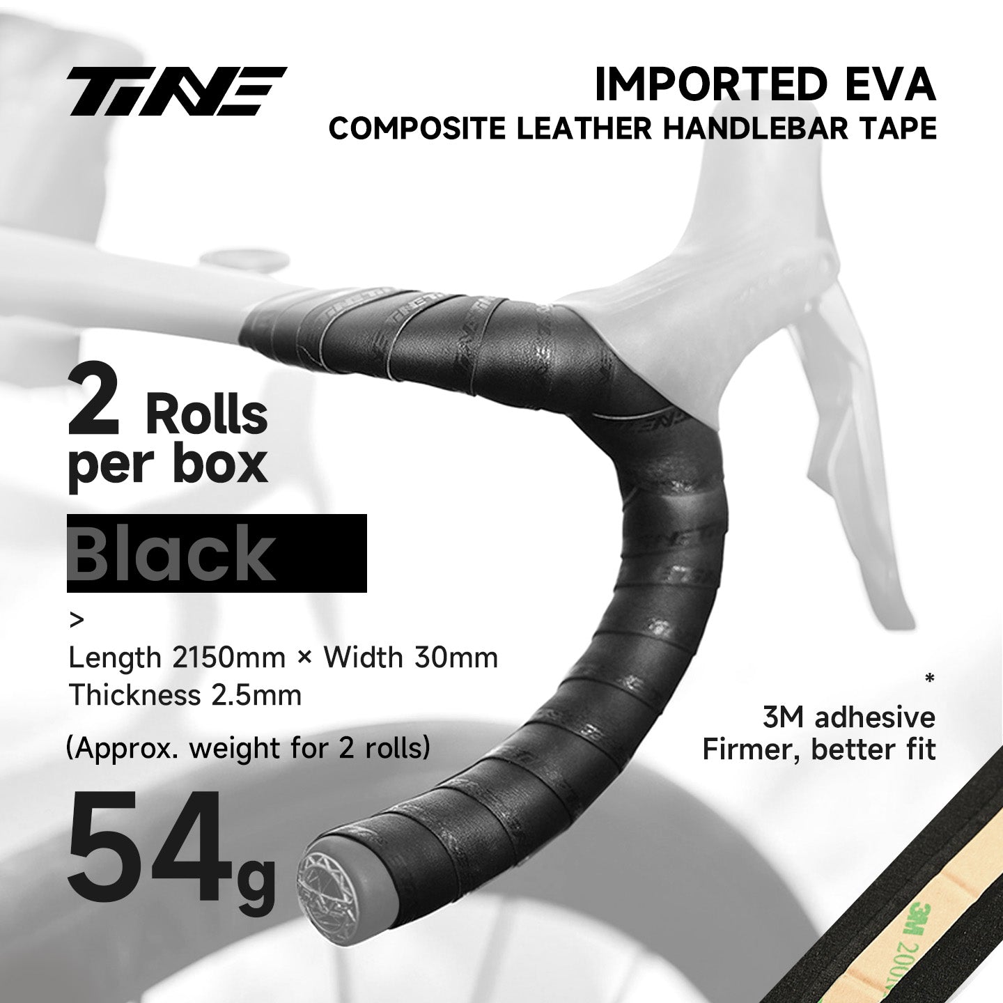 Ultra-Light Road Bike Handlebar Tape & Titanium bar end plug Kit